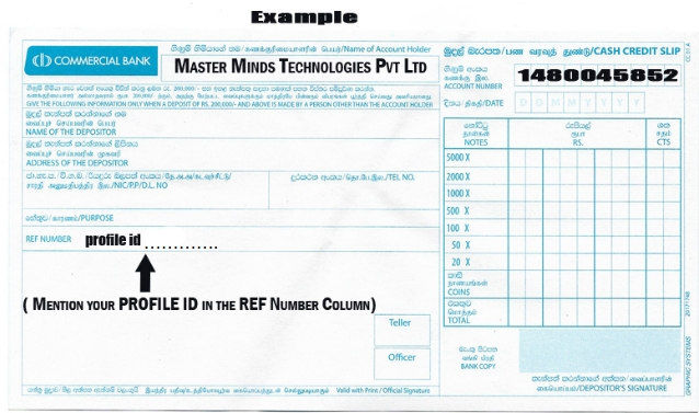 Bank slip